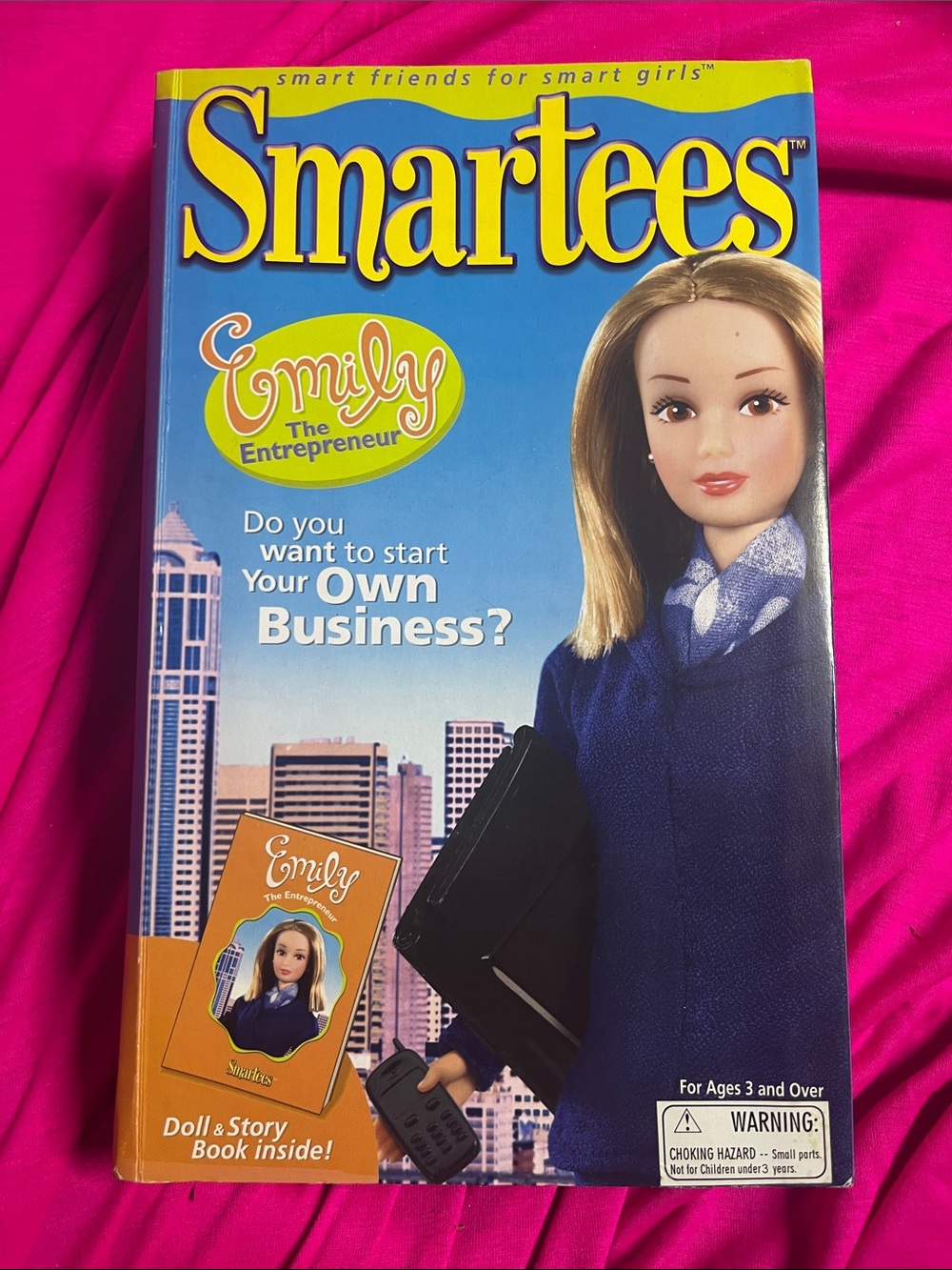 NRFB 1999 vintage Smartees "Emily the Entrepreneur" Doll
